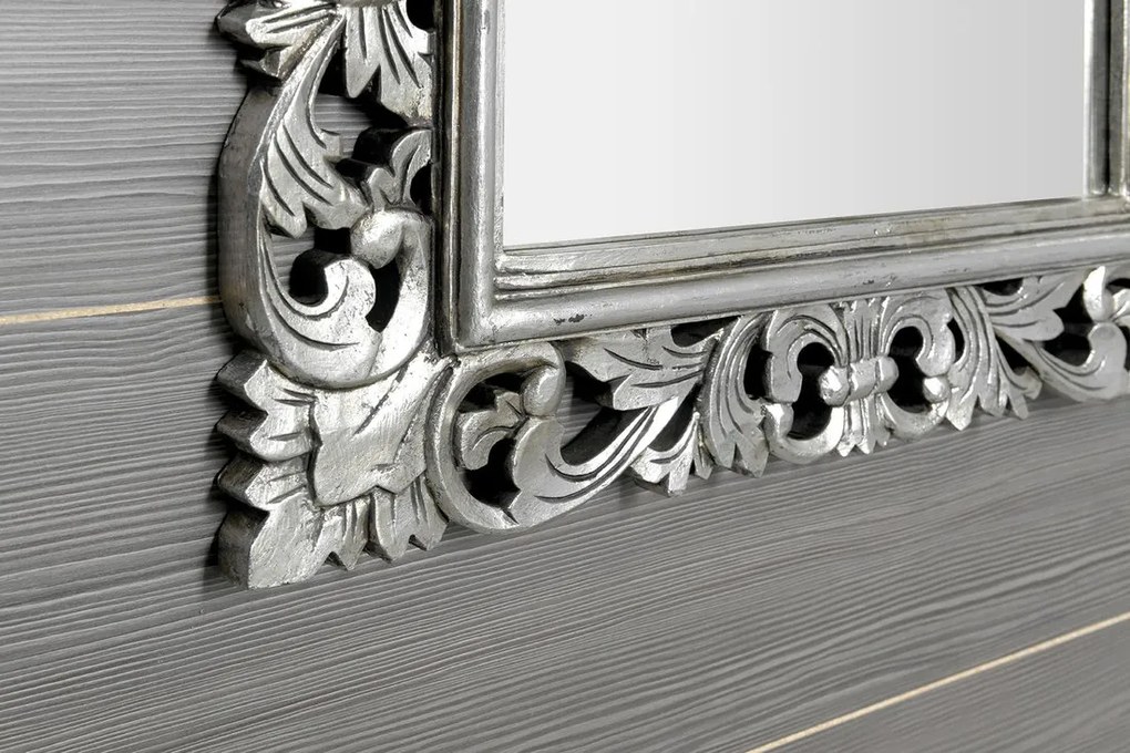 Sapho Scule barok spiegel met zilver omlijsting 80x150cm