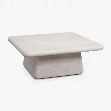 Vierkante Salontafel 105x105 Cm In Cement Maelis Lichtgrijs - Sklum
