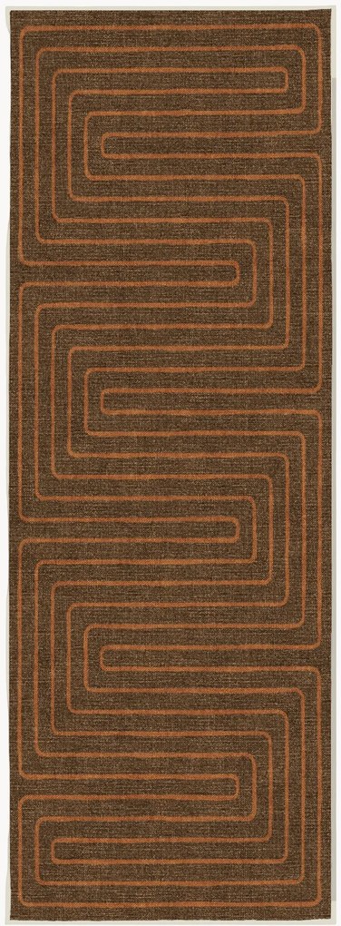 Wasbare laagpolige loper Labyrinth van Jonathan Adler