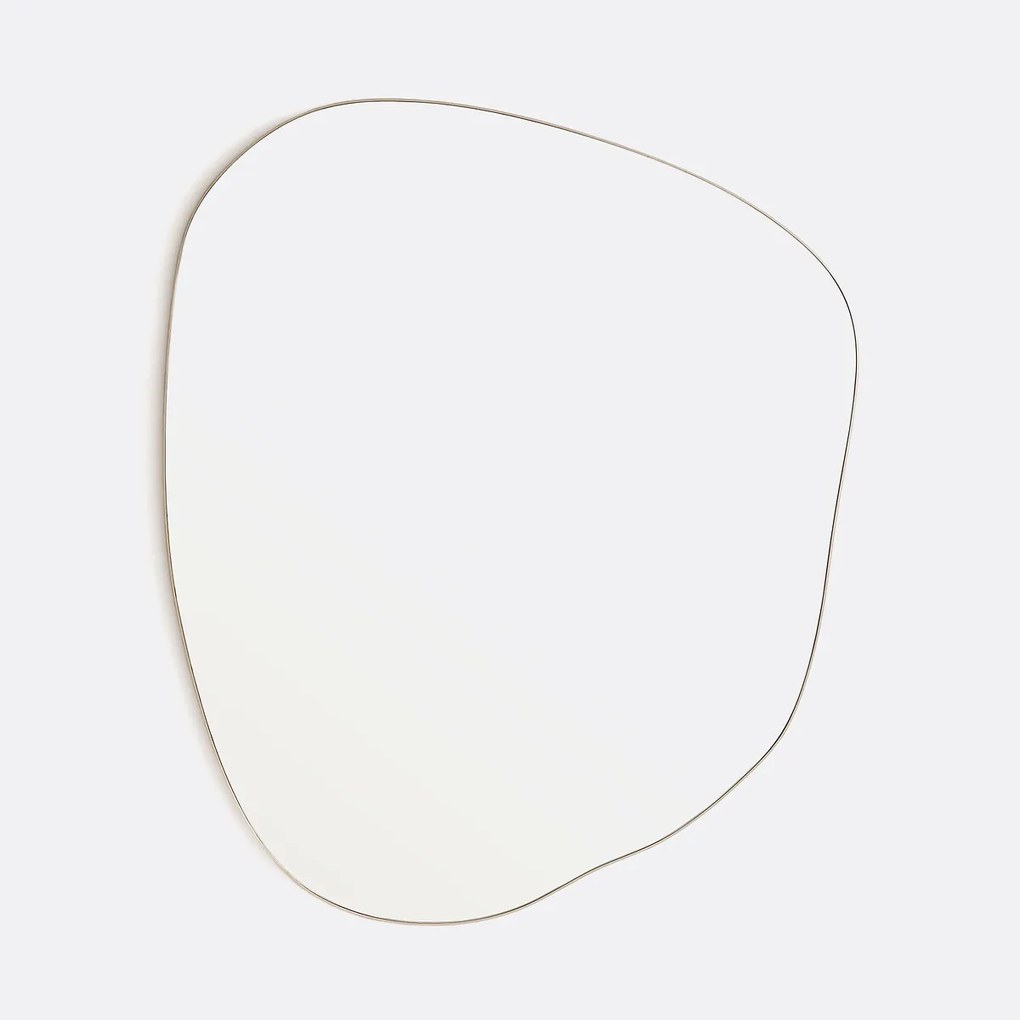 Organische vorm spiegel, lengte 88,9 cm, hoogte 74,6 cm, ORNICA