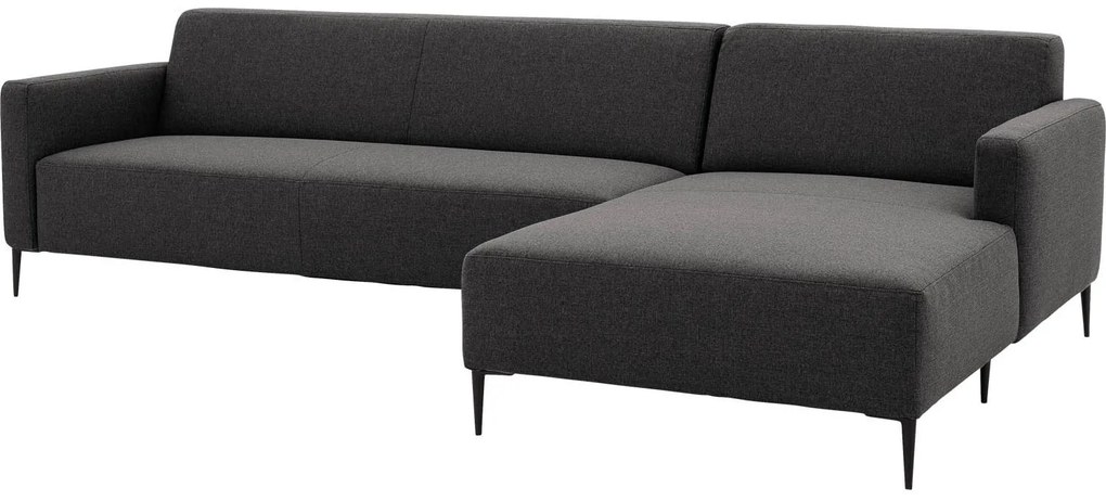 Goossens Key West grijs, stof, 3-zits, modern design