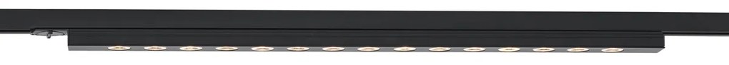 Moderne plafondlamp zwart voor railsysteem 1-fase 15W 1170 lm 3000K - Iconic Tsiri