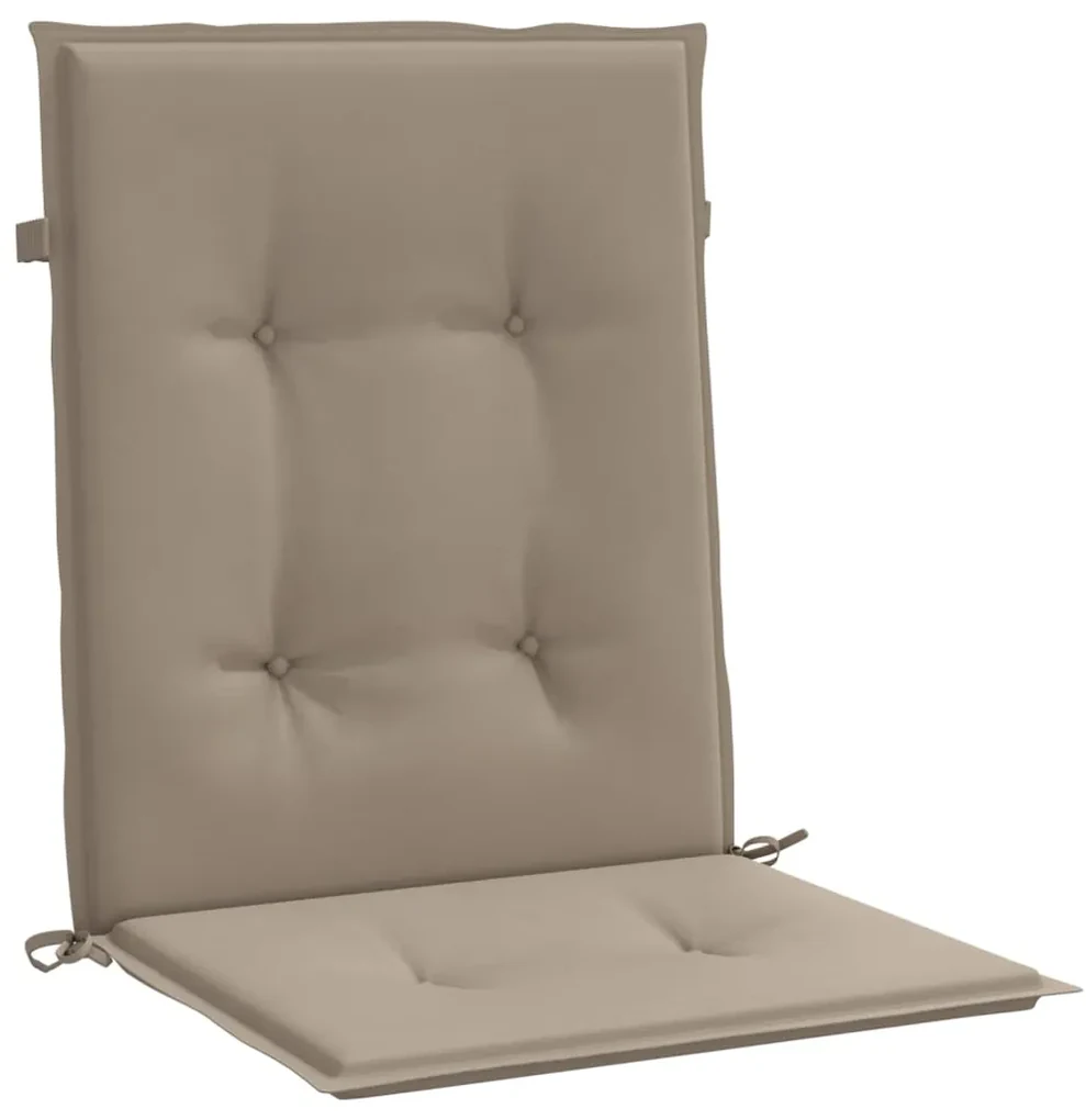 vidaXL Tuinstoelkussens 4 st 100x50x3 cm taupe