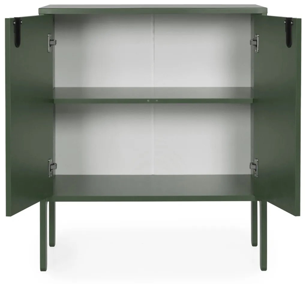 Tenzo Uno Smal Dressoir Modern Design Groen - 76x40x89cm.