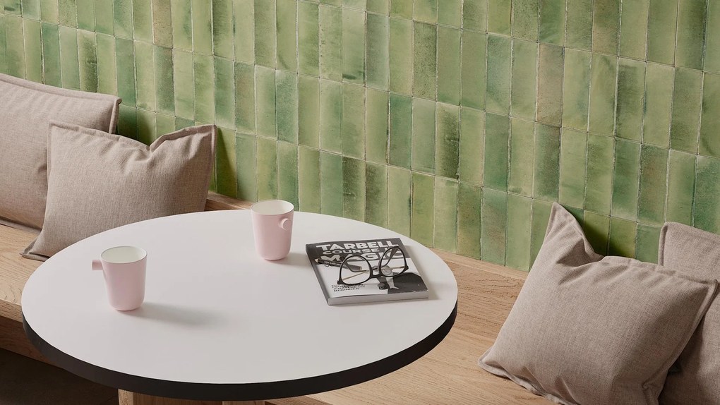 Valence Pinot wandtegel 7.5x20cm giada glans