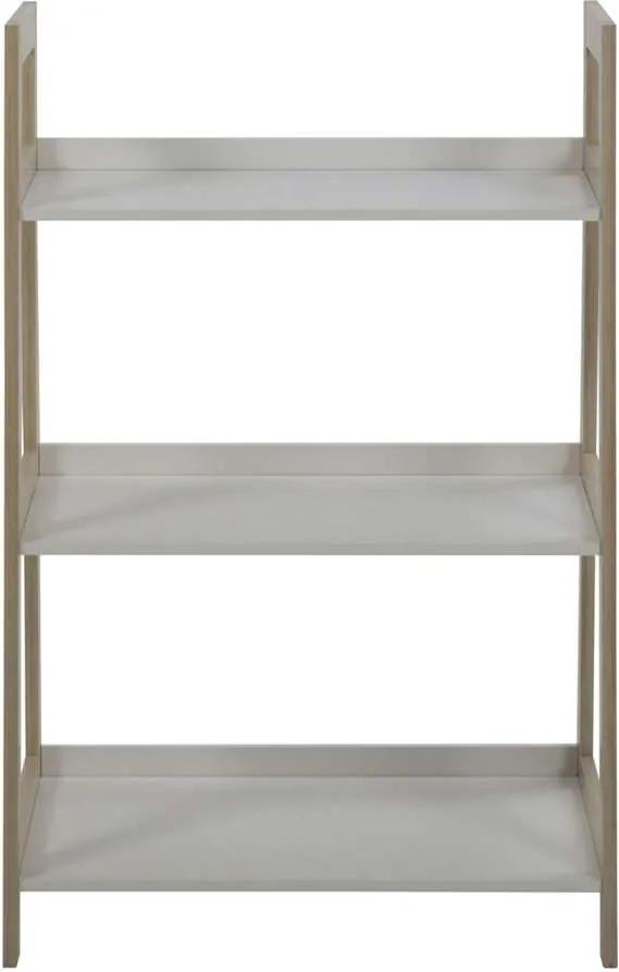 Boekenkast Edsele - wit/hout - 95x62,5x40 cm - Leen Bakker