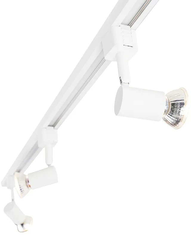 Modern railsysteem met 3 spots wit 1-fase  - Iconic Jeany