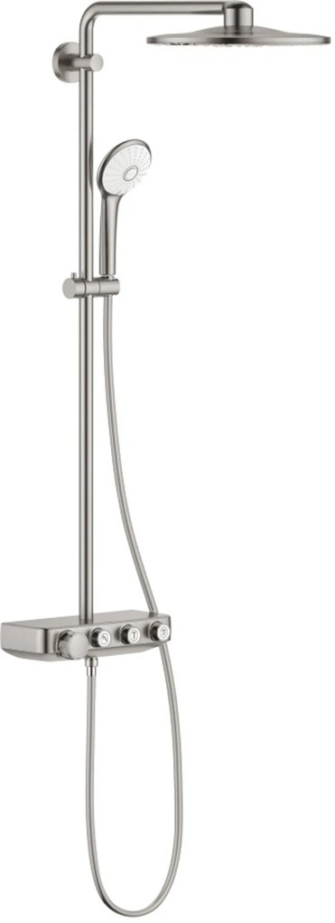 Grohe Euphoria SmartControl 310 regendoucheset met 5 straalsoorten en thermostaatkraan Ø31cm supersteel
