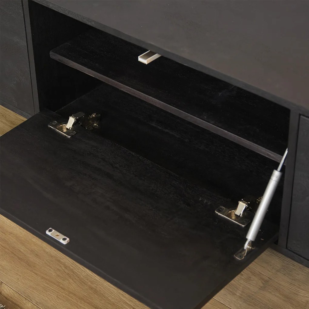 Starfurn Vision Zwart Tv-meubel Hangend 240 Cm - 240x35x30cm.