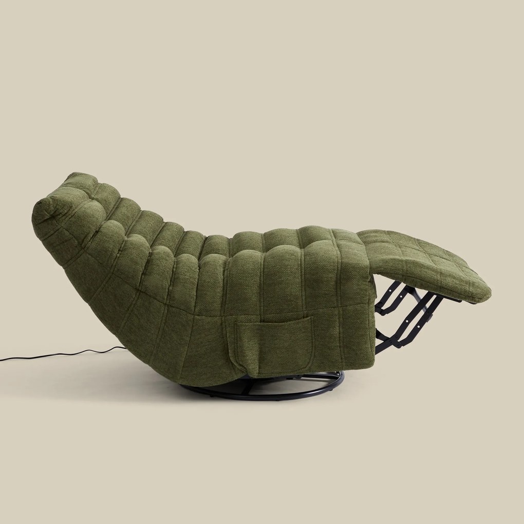 Elektrische Relaxfauteuil Retro Groen