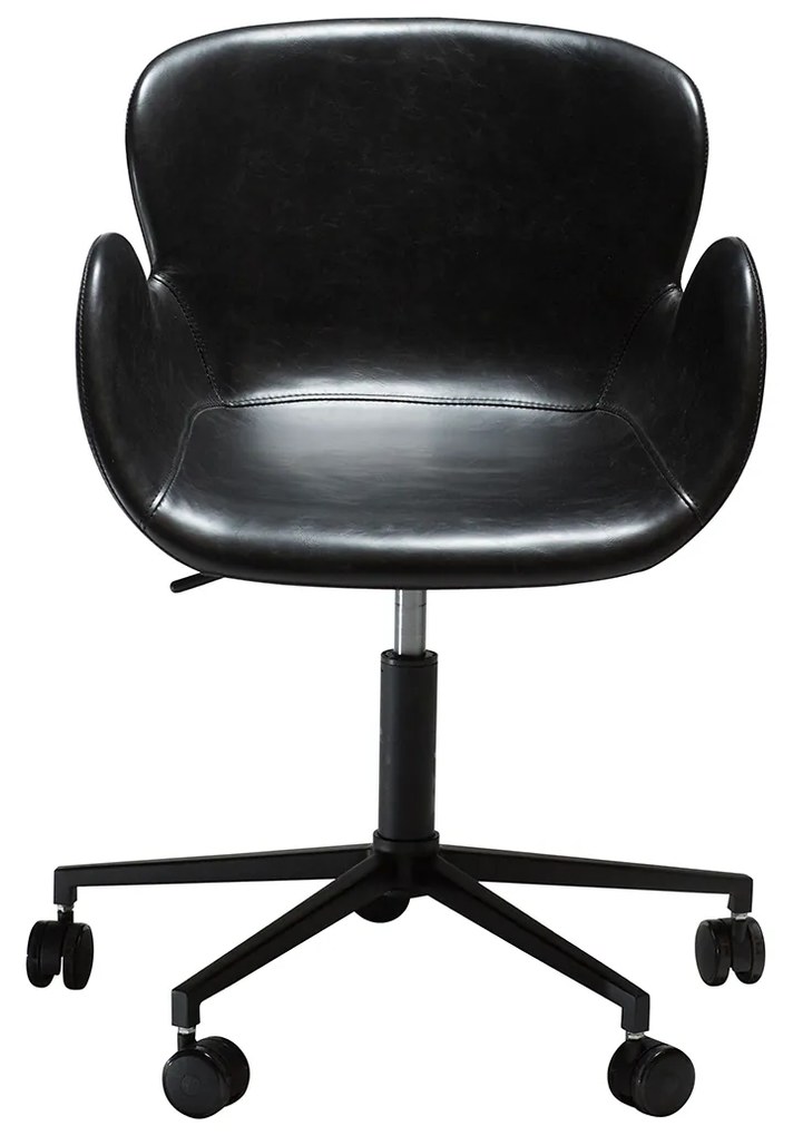 Dan-Form Gaia Design Bureaustoel Met Armleuning Zwart Kunstleer