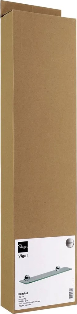 Plieger Vigo glazen planchet 50cm chroom