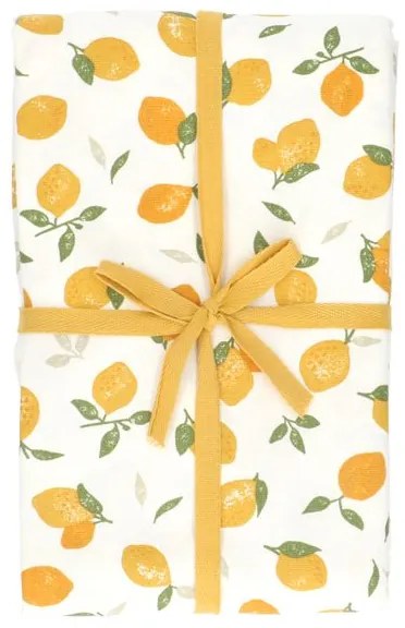 Tafelkleed, bio-katoen, citroenen, 140 x 180 cm