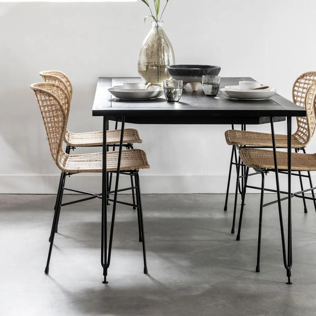 Must Living Bahamas Retro Eetkamerstoel Loom Naturel