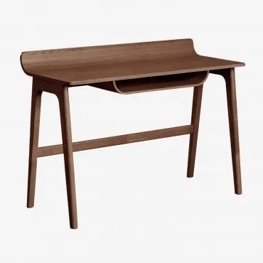 Colman Bureau 120x50 Cm In Hout Marrón Nogal Oscuro - Sklum