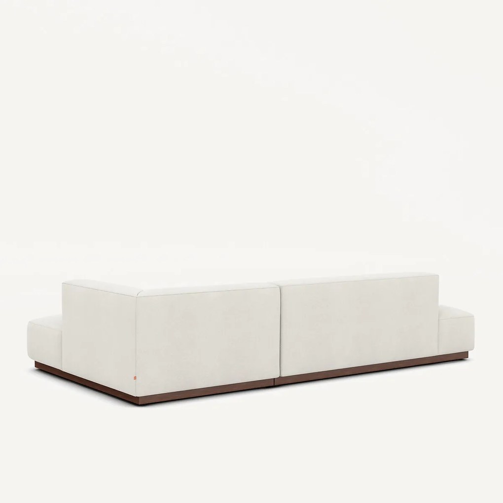 XL rechte hoekbank in linnen fluweel, JACOPO