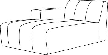 Chaise Longue Links Serenity 3