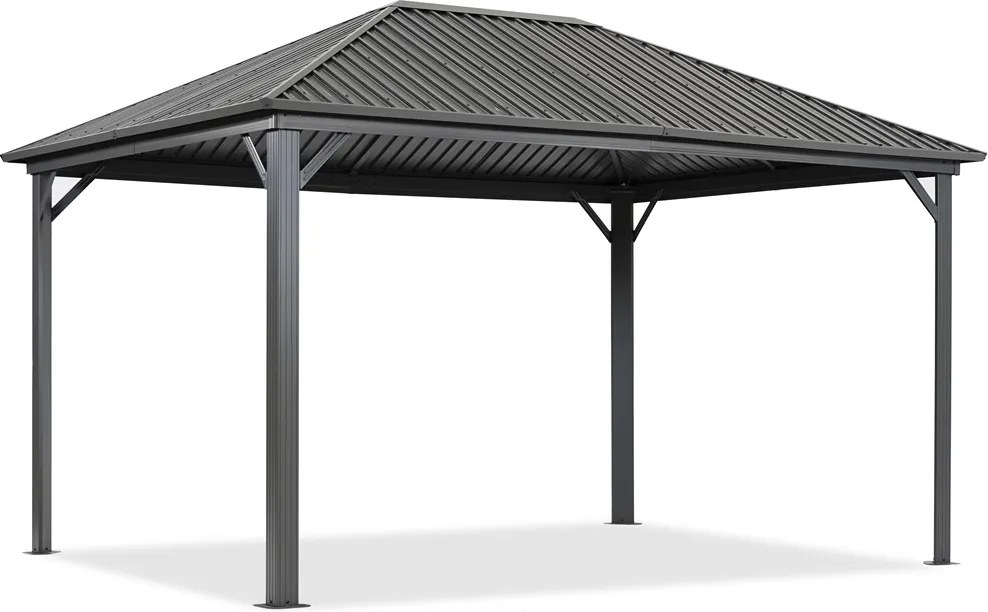 Metalen tuinhuis Sardinia 3x6 Tuinpunt antraciet