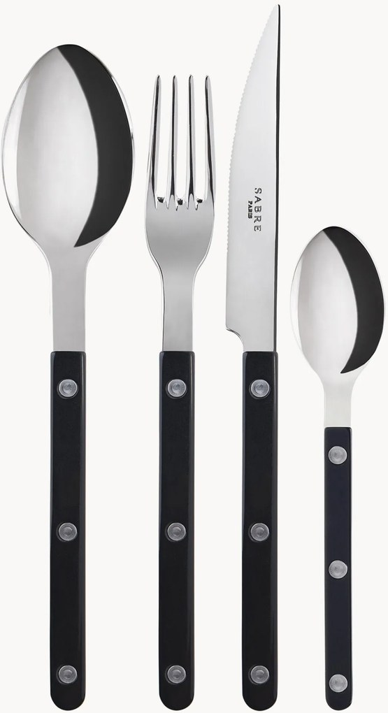 Bestekset Bistrot van edelstaal, in verschillende formaten