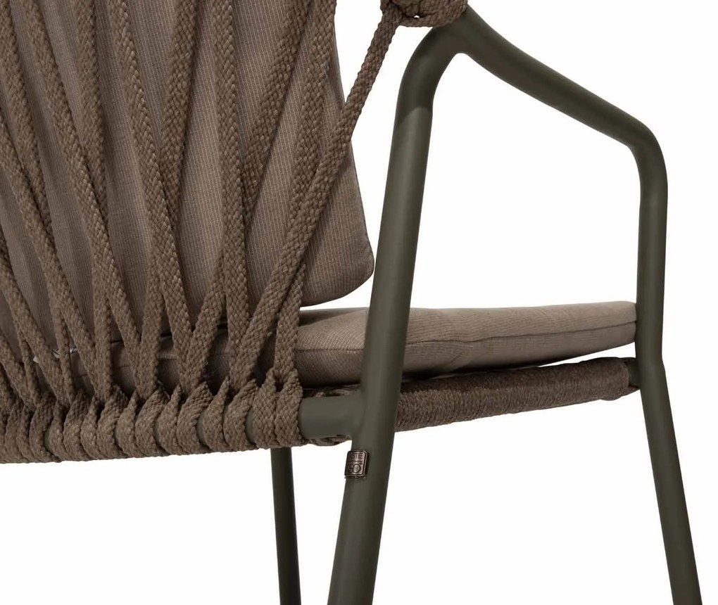 Taste by 4 Seasons Manitoba stapelbare tuinstoel olijfgroen SALE  Tuinstoel    taupe weerbestendig