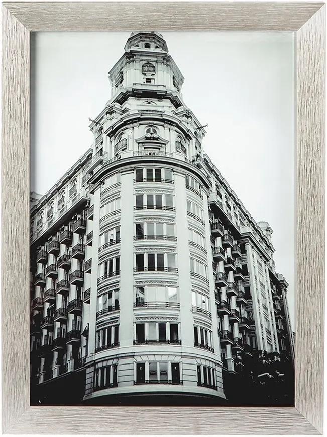 Riverdale | Schilderij Building dikte 4 cm x breedte 30.3 cm x hoogte 40.3 cm zilverkleurig schilderijen wanddeco decoratie | NADUVI outlet