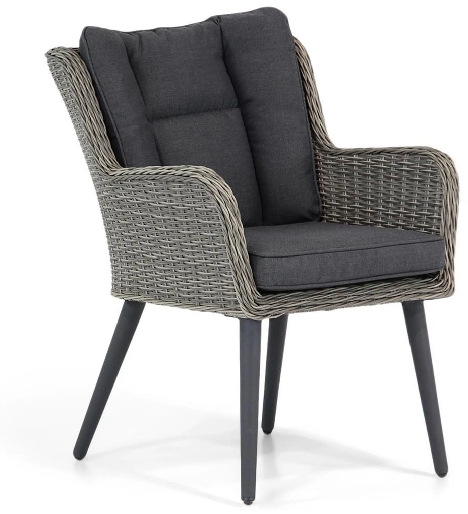 Tuinset 4 personen 180 cm Wicker Grijs Garden Collections Boston/Matale