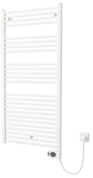 Plieger Elba Electrical elektrische designradiator - 1262X600mm - met thermostaat - 700w - wit 1470432