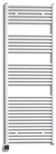 Sanicare elektrische design radiator 60x172cm wit met Bluetooth en thermostaat links zwart