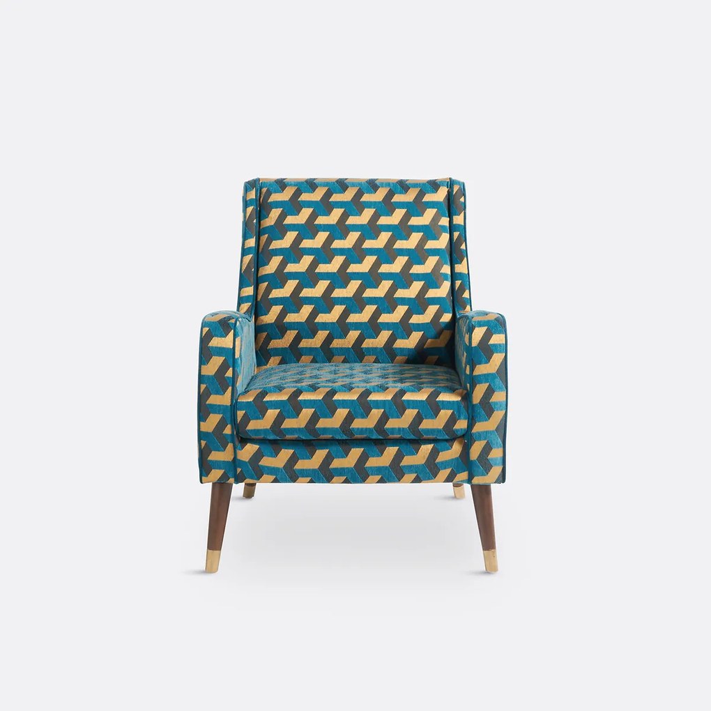 Fauteuil in fluweel, (Y)