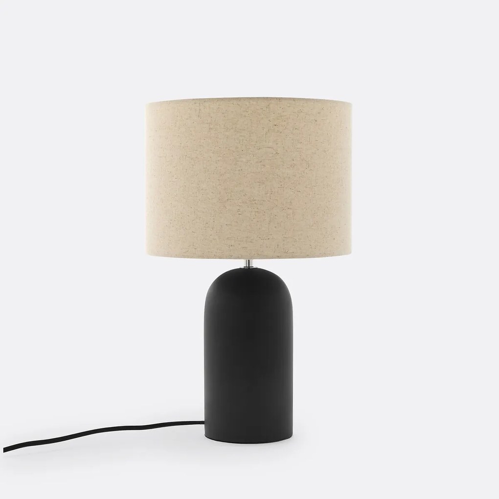 Tafellamp in beton en linnen, Emna