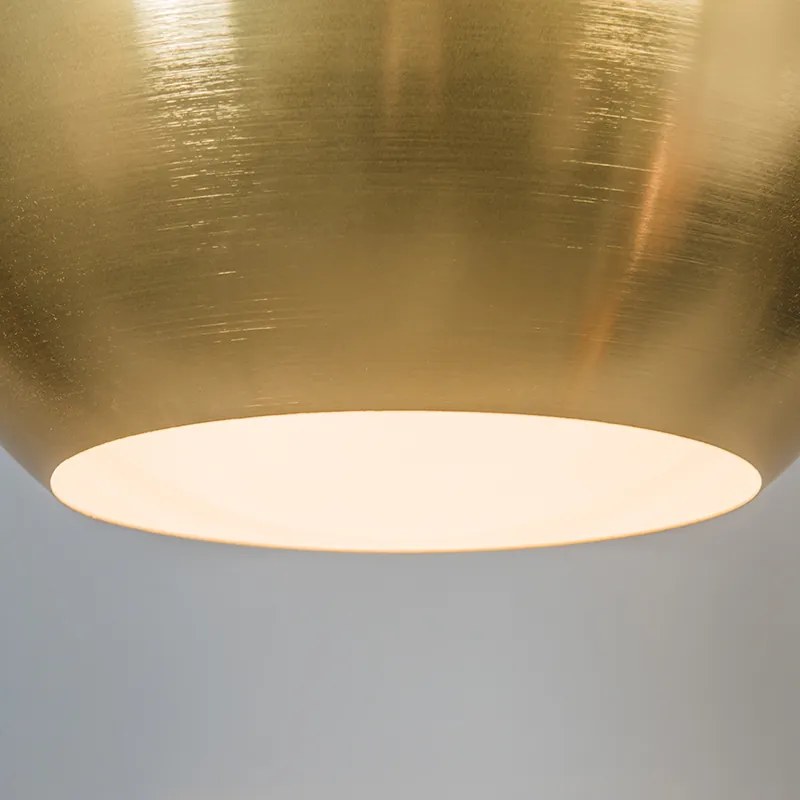 Eettafel / Eetkamer Art Deco hanglamp goud bol 50cm - Slice Art Deco, Design, Modern, Retro E27 rond Binnenverlichting Lamp