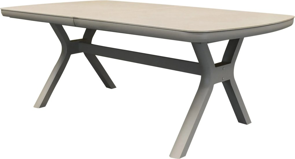 Vespera uitschuifbare dining tuintafel 190-270x110xH74 cm latte