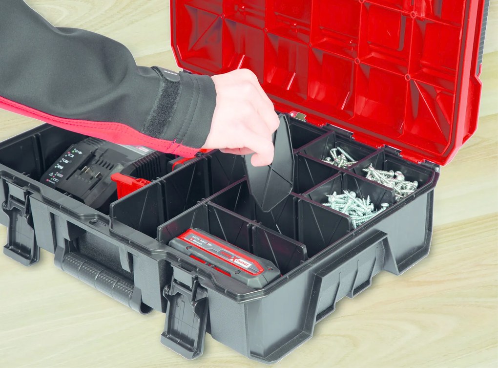 Einhell E-case S-F Stapelbare Systeemkoffer met Foam