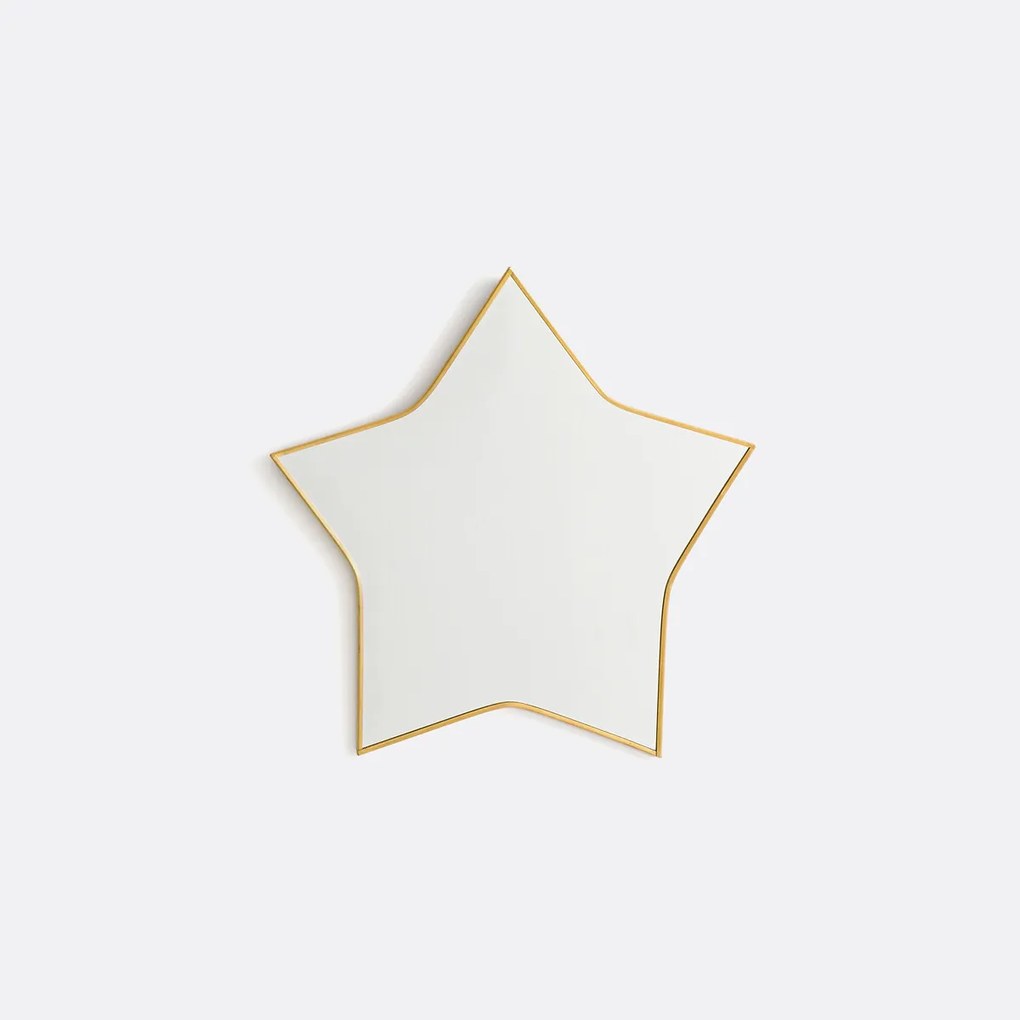 Spiegel, ster model, in messing, Uyova