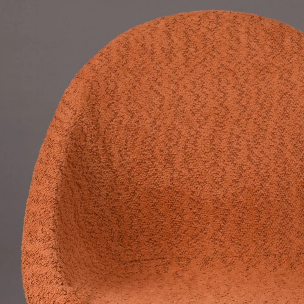 Dutchbone Fenna Kuip Eetkamerstoel Terracotta