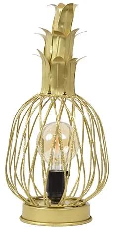 Ananas Tafellamp 1-lichts Goud | Dustrial Collection | Metaal | Goud   | Cavetown