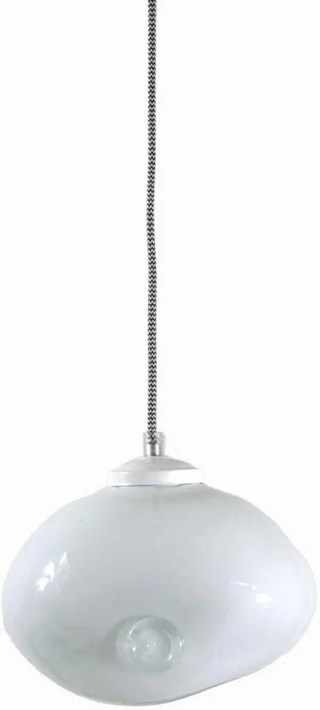 Pastel Wit | Glazen hanglamp - Diameter: 30 cm