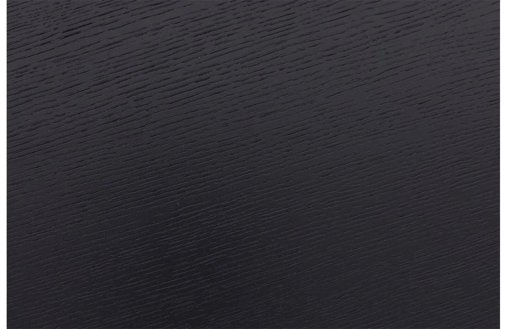 Goossens Salontafel Saya organisch, hout eiken zwart, modern design, 61 x 33 x 49 cm