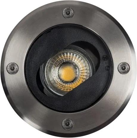Richtbare Grondspot LED diameter12 Rond RVS incl. GU10