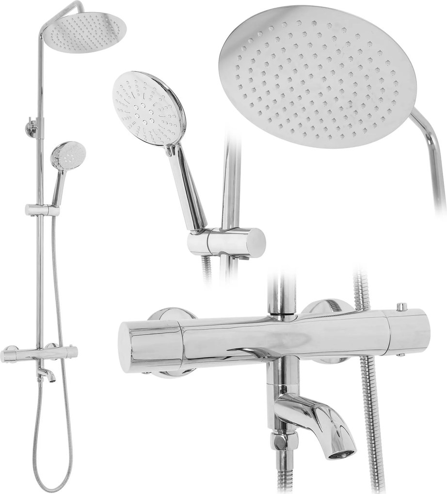 Doucheset REA Lungo Chrom Met Thermostaat