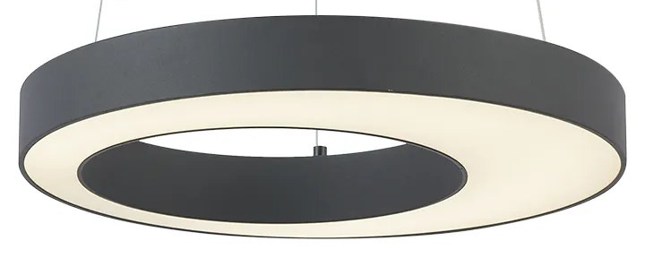 Moderne hanglamp zwart 50cm incl. LED 3-staps dimbaar - Organici