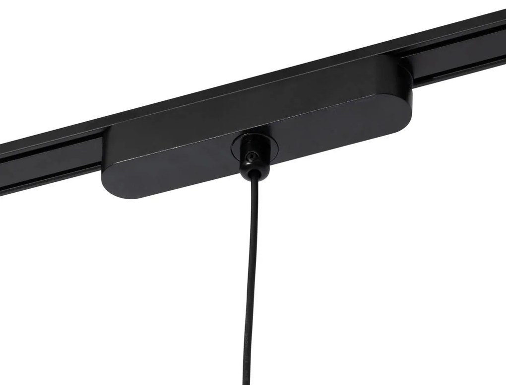 Moderne hanglamp zwart voor railsysteem 1-fase incl. LED - Magnetic Vance Modern rond Binnenverlichting Lamp