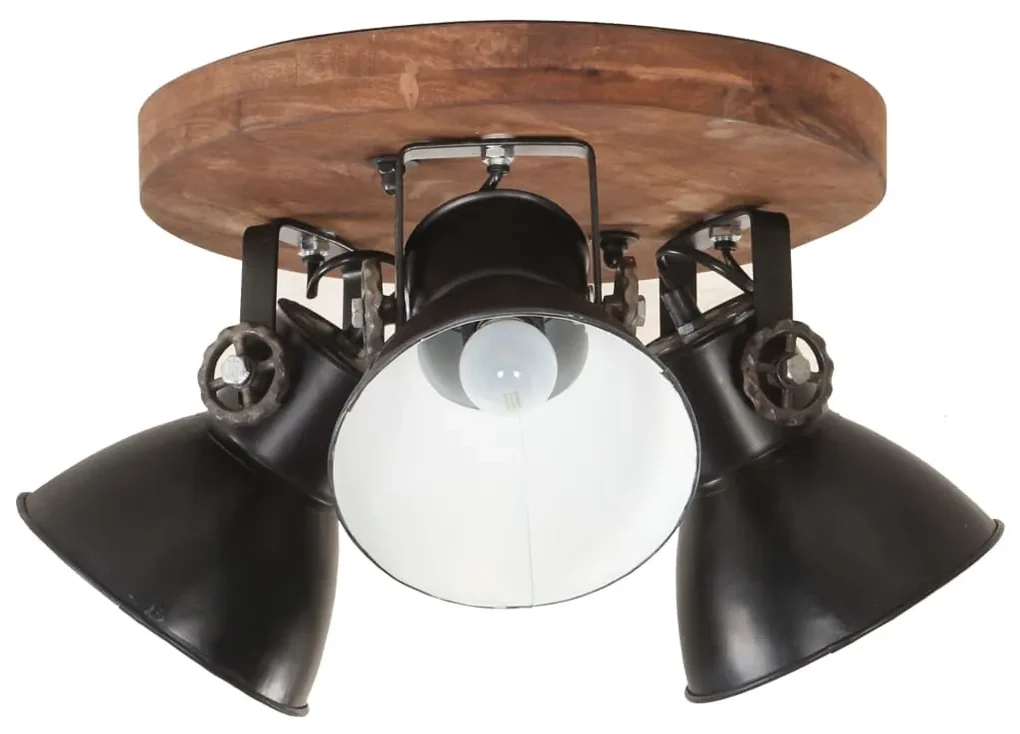 vidaXL Plafondlamp industrieel 25 W E27 42x27 cm zwart