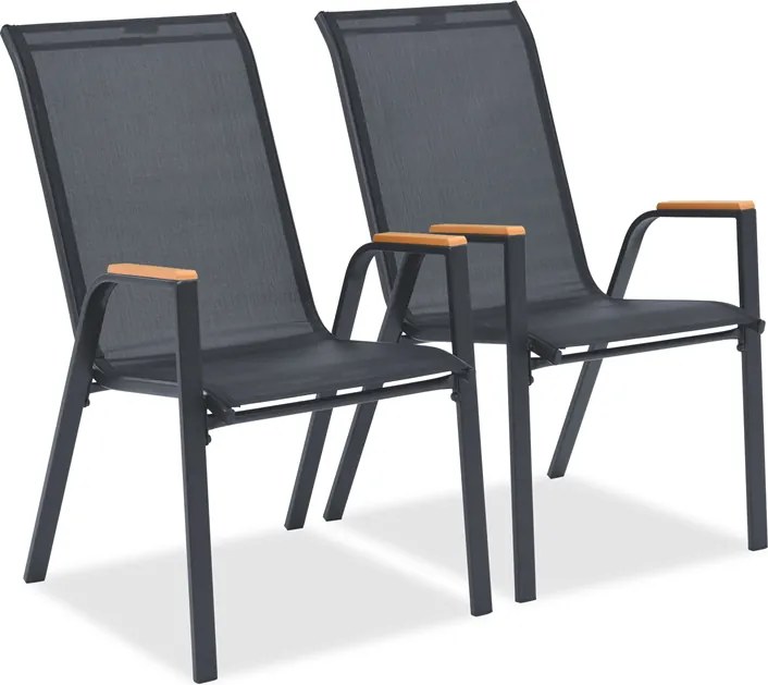 Garden Point tafelmeubel Modena/Bitonto grijs voor 6 personen