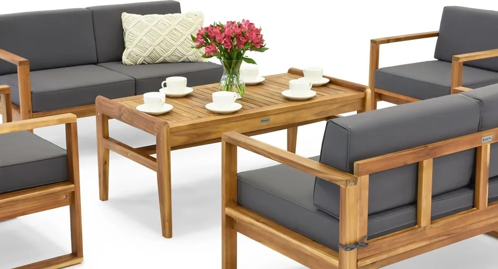 Acaciahouten tuinmeubelen Maskat Coffee 6 Tuinpunt