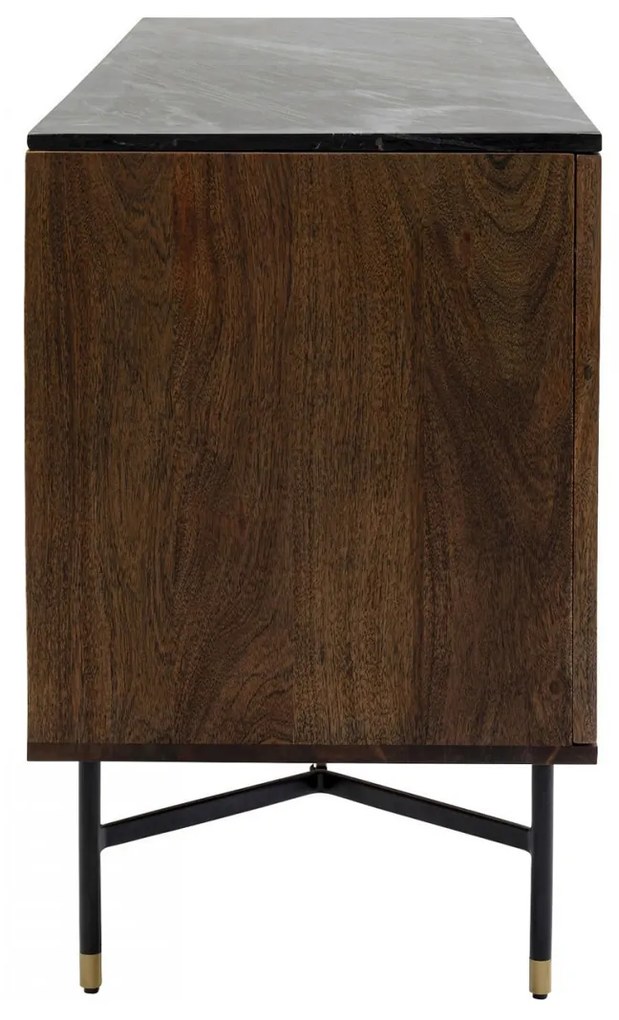 Kare Design Apiano Dressoir Van Acacia En Marmer - 150x45x76cm.