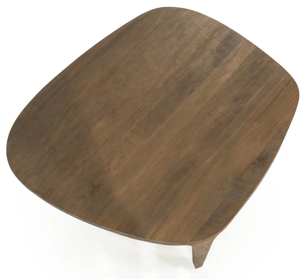 Eleonora Taylor Unieke Eettafel Hout Kiezelvorm - 140 X 120cm.