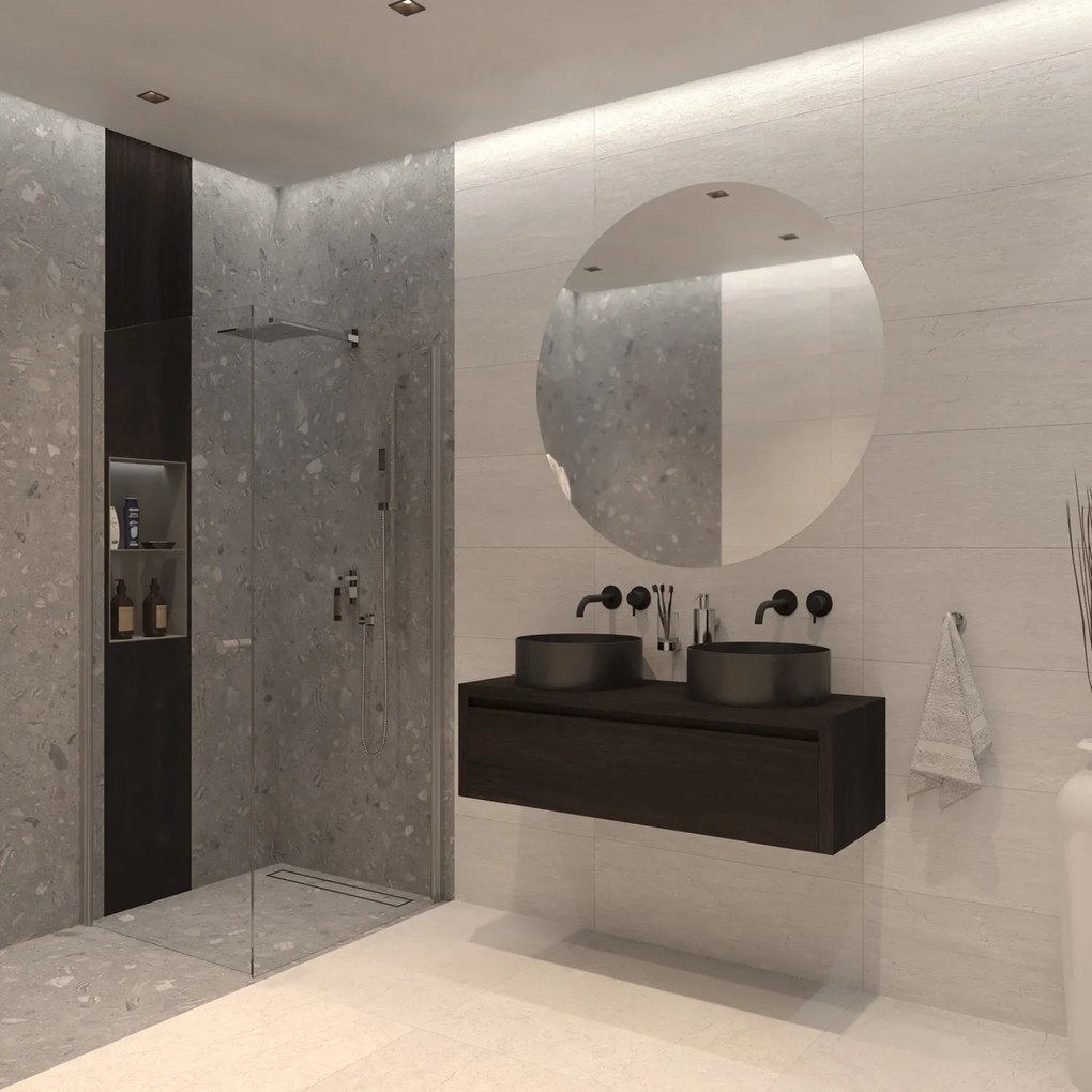 Gliss Design Ares badmeubel 120cm charcoal zonder waskom