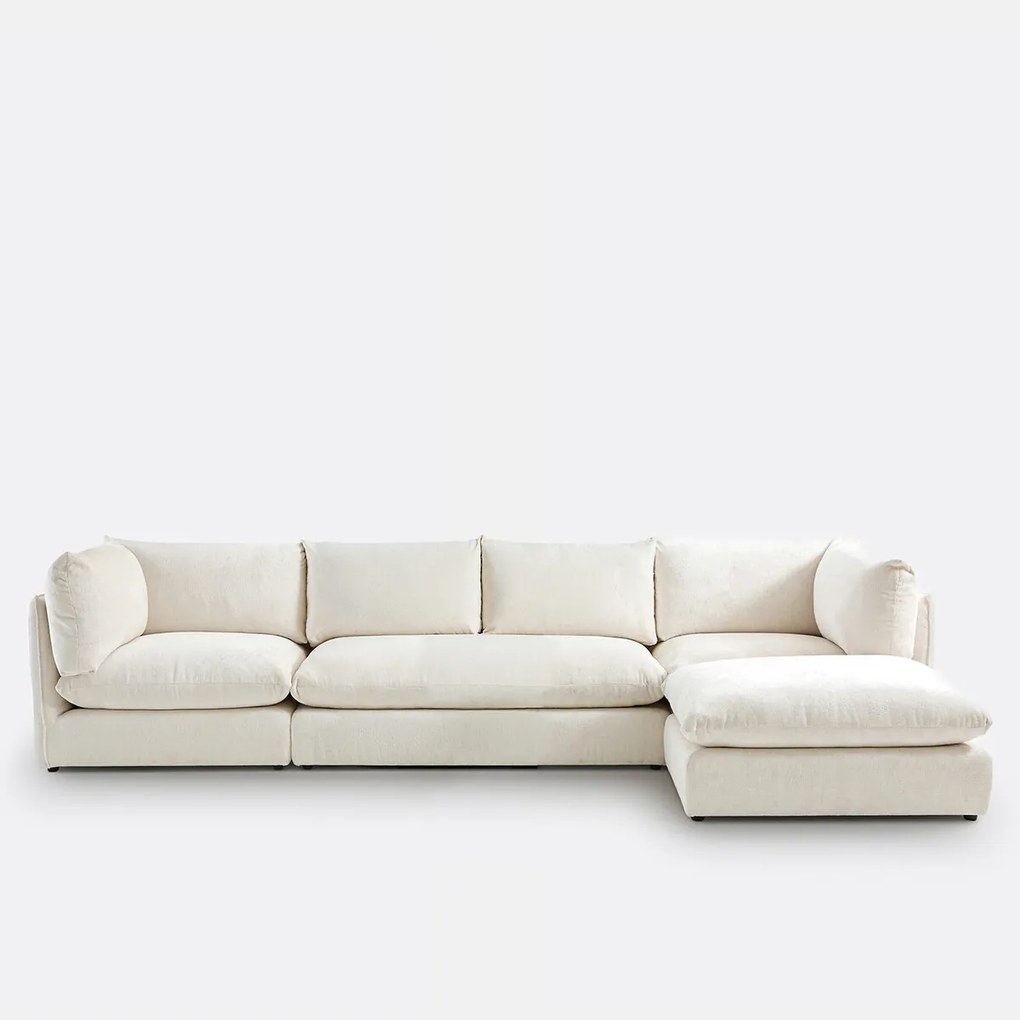 Malo modulaire 2-zits bank met textuurfluweel