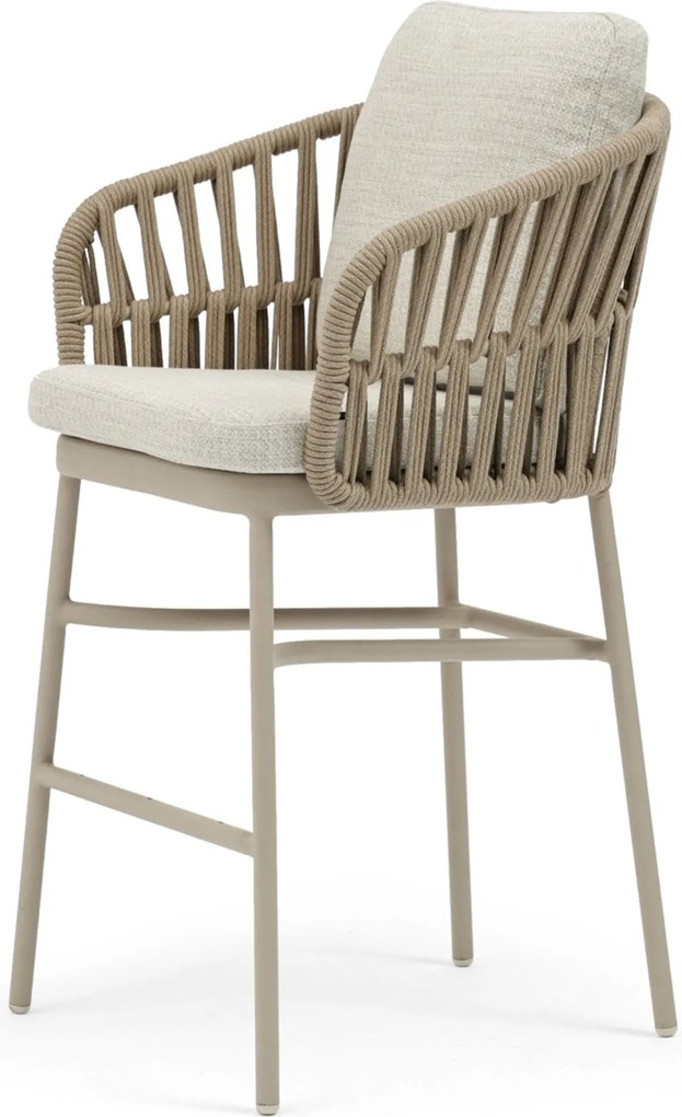 Tuinset 4 personen 180 cm Rope Grijs Domani Furniture Trivento/Camila